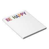 ハッピー数々のカラー5.5 x 6 ノートパッド (アングル)