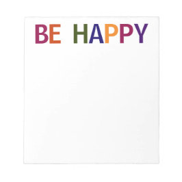 ハッピー数々のカラー5.5 x 6 ノートパッド