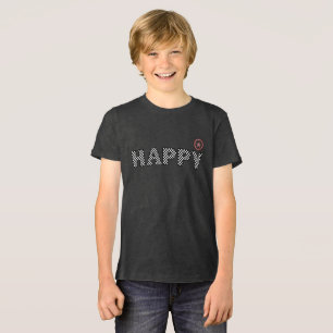ハッピー文字 トライブレンドTシャツ