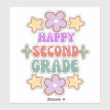 ハッピー新学期、こんにちは2年生ステッカー