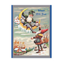 ハッピー新年格言，トメット，月，お金のバッグ