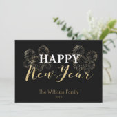 ハッピー新年金ゴールドグリッターカード シーズンカード (スタンド正面)