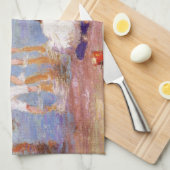 ハッピー日アットザビーチ キッチンタオル (四つ折り)