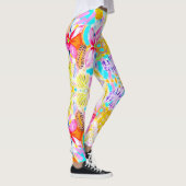 ハッピー日レギンスバイアリエラ&リリーデザイン レギンス (右)