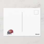 ハッピー春の花ラディバグ葉書 ポストカード (裏面)