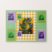 ハッピー春ウズラ ジグソーパズル (横)