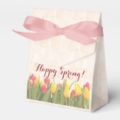 ハッピー春カラフルチューリップ フェイバーボックス (正面サイド)