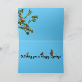 ハッピー春グリーティングカード カード (内部)