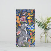 ハッピー春バニーラビットバードフローラフォトイースター シーズンカード (スタンド正面)