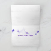 ハッピー春パープルチューリップ シーズンカード (内部)