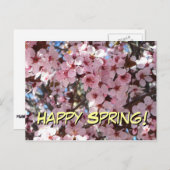 ハッピー春ピンクフラップス ポストカード (正面/裏面)