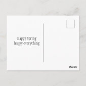 ハッピー春フラワーガーデン ポストカード (裏面)