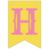 ハッピー春ベビーシック折り畳みバナカスタマイズー バンティングフラッグ (第3の旗)