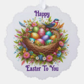 ハッピー春紙オーナメントカード オーナメントカード (裏面)