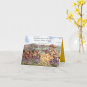 ハッピー春聖なる書物、 経典バイブルデザートフラワーズ カード (黄色い花)