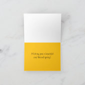 ハッピー春聖なる書物、 経典バイブルデザートフラワーズ カード (内部)