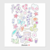 ハッピー春色彩の鮮やか シール (シート)