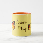 ハッピー春蝶コーヒーマグ ツートーンマグカップ (中央)