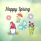 ハッピー春 ウィンドウサイン (シート3)