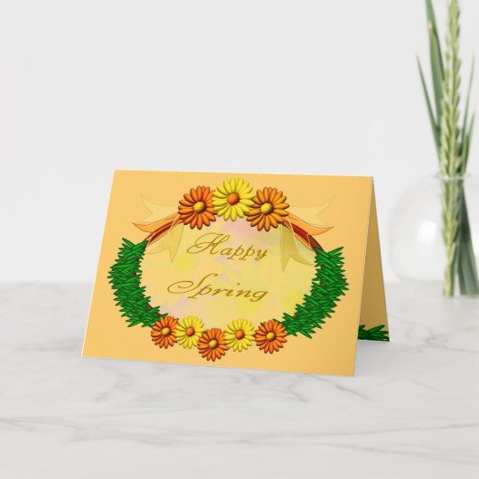 ハッピー春 カード (正面)