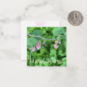 ハッピー春! ノートカード (正面/裏面インサイチュ)