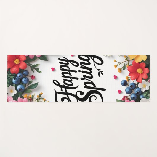 ハッピー春 ヨガマット (正面(横))