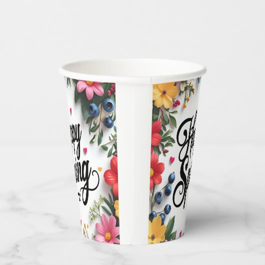 ハッピー春 紙コップ (右)