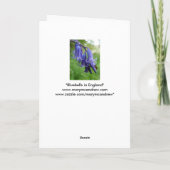 ハッピー春!『英国のブルーベル』 シーズンカード (裏面)