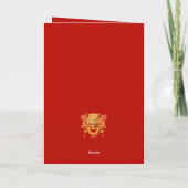 ハッピー月中国のの新年ドラゴン シーズンカード (裏面)