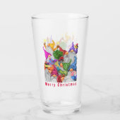 ハッピー格言クリスマスグラス タンブラーグラス (裏面)
