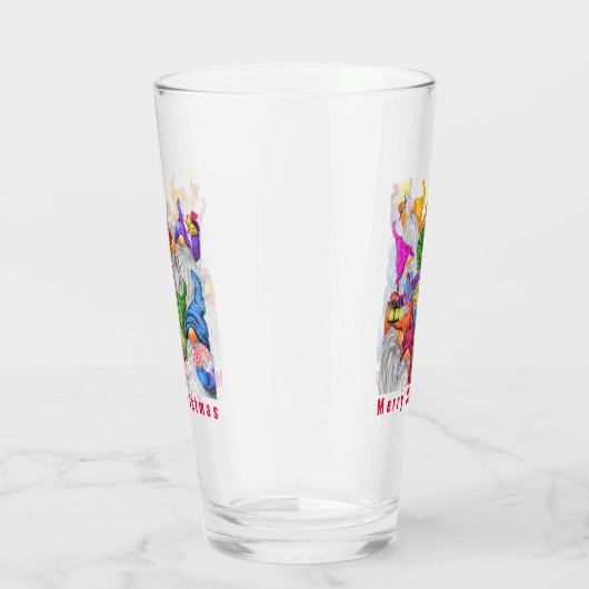 ハッピー格言クリスマスグラス タンブラーグラス (右)