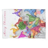 ハッピー格言クリスマスピローケース 枕カバー (正面)