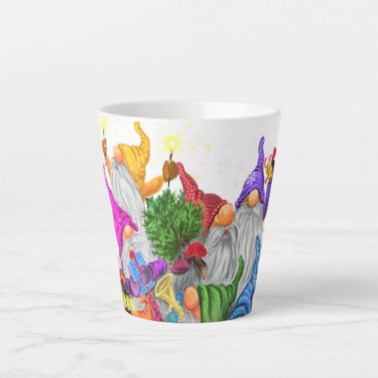 ハッピー格言クリスマスラテマグ カフェラテマグ (正面)