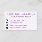 ハッピー格言クリスマス名刺テンプレート 名刺 (正面)