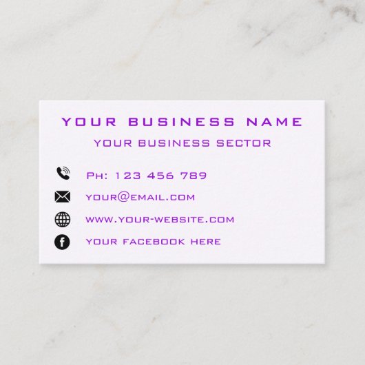 ハッピー格言クリスマス名刺テンプレート 名刺 (正面)