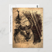 ハッピー格言ポストカード(セピア) ポストカード (正面/裏面)