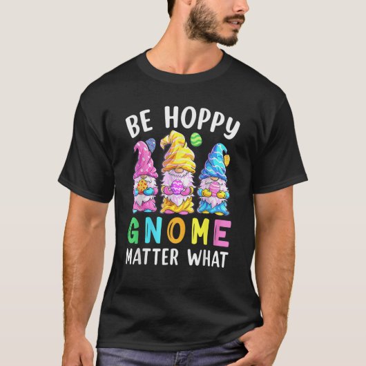 ハッピー格言マター春イースターデーバニー Tシャツ (正面)