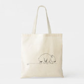 ハッピー歩くウォンバットトート トートバッグ (裏面)