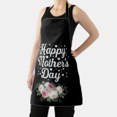 ハッピー母の日かわいいフローラ母おばあちゃん妻 エプロン (インサイチュ)