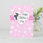 ハッピー母ピンクパターン シーズンカード (スタンド正面)