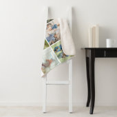 ハッピー母ホワイトフォトコラージュ シェルパブランケット (インサイチュ)