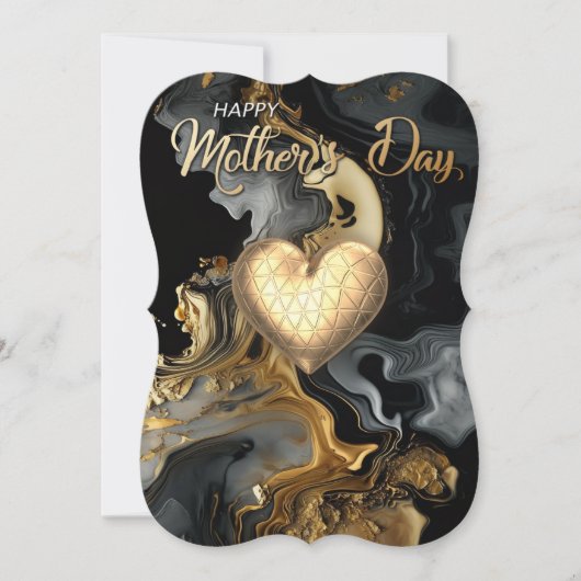 ハッピー母モダンカード サンキューカード (正面)