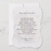 ハッピー母モダンカード サンキューカード (裏面)