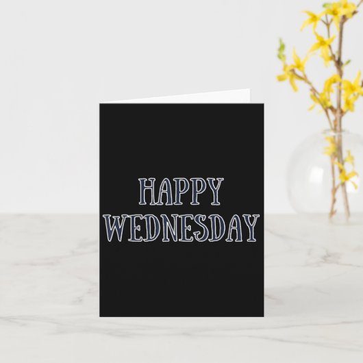ハッピー水曜やる気を起こさせる引用文ユーおもしろいモア カード (黄色い花)