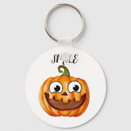 ハッピー水玉模様カボチャ感謝祭 キーホルダー
