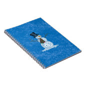 ハッピー渦巻形の雪だるま ノートブック (右側)