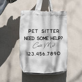 ハッピー熱狂するキャッツドッグズペットシッタープロフェッショナル トートバッグ