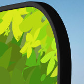 ハッピー熱狂するレトロレインボーフラワーズウィズイニシャル ピックルボールラケット