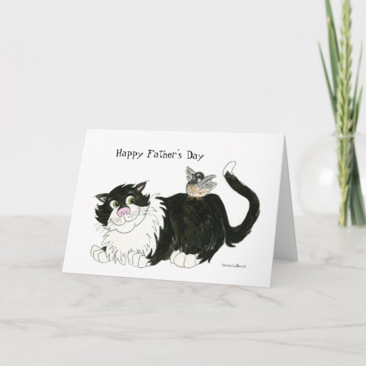 ハッピー父のクール日猫 カード (正面)