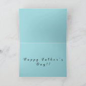 ハッピー父のデイカード カード (内部)